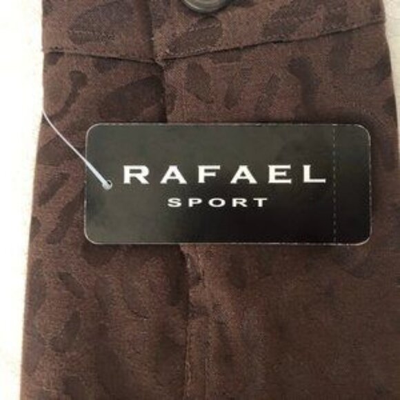 Rafael Sport Brownon Brown Leopard Print Lined Jeans Jacket  Size Small NWT - Picture 9 of 9